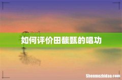 如何评价田馥甄的唱功