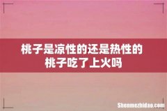 桃子是凉性的还是热性的 桃子吃了上火吗