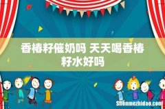 香椿籽催奶吗 天天喝香椿籽水好吗