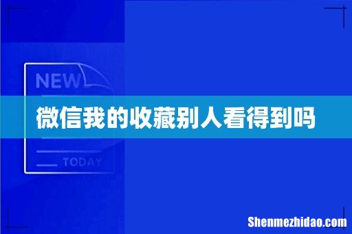 微信我的收藏别人看得到吗
