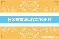 什么饭盒可以保温10小时