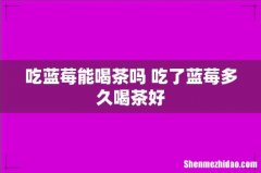 吃蓝莓能喝茶吗 吃了蓝莓多久喝茶好
