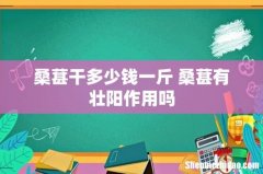 桑葚干多少钱一斤 桑葚有壮阳作用吗