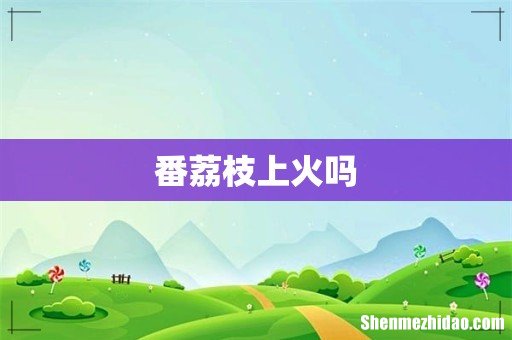 番荔枝上火吗