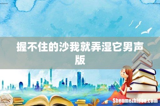 握不住的沙我就弄湿它男声版