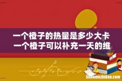 一个橙子的热量是多少大卡 一个橙子可以补充一天的维生素C吗