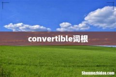 convertible词根