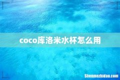 coco库洛米水杯怎么用