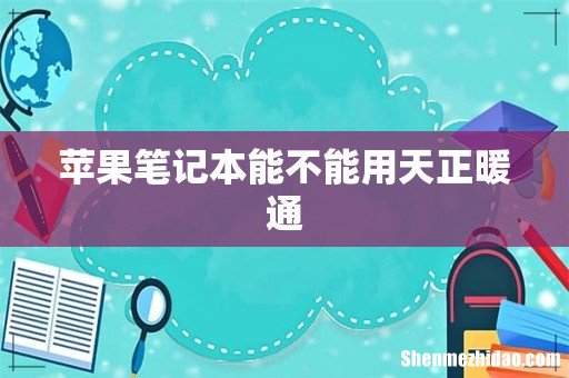 苹果笔记本能不能用天正暖通