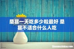 桑葚一天吃多少粒最好 桑葚不适合什么人吃