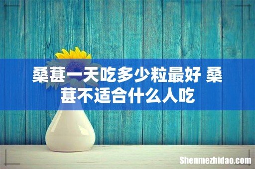 桑葚一天吃多少粒最好 桑葚不适合什么人吃