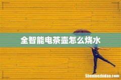 全智能电茶壶怎么烧水
