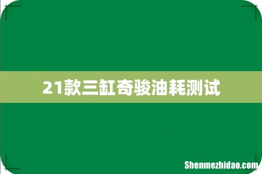 21款三缸奇骏油耗测试