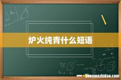 炉火纯青什么短语