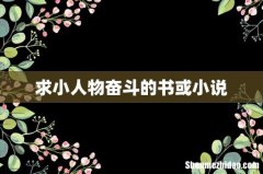 求小人物奋斗的书或小说