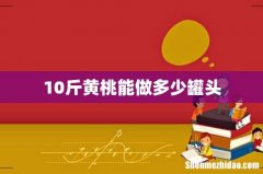 10斤黄桃能做多少罐头