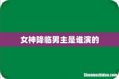 女神降临男主是谁演的