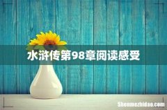 水浒传第98章阅读感受