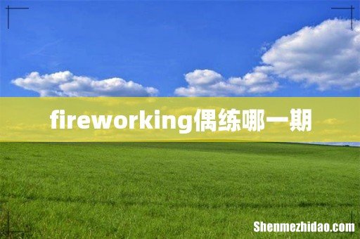 fireworking偶练哪一期