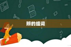 辨的组词