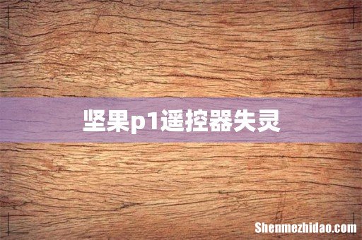 坚果p1遥控器失灵