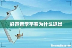 好声音李宇春为什么退出