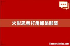火影忍者打角都是那集