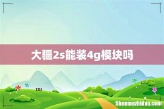 大疆2s能装4g模块吗