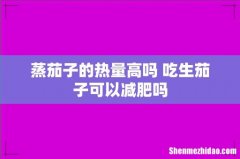 蒸茄子的热量高吗 吃生茄子可以减肥吗