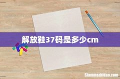 解放鞋37码是多少cm