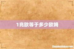 1兆欧等于多少欧姆