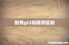 耐克gt2和暗煞区别