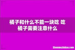 橘子和什么不能一块吃 吃橘子需要注意什么