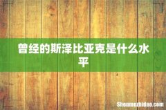 曾经的斯泽比亚克是什么水平