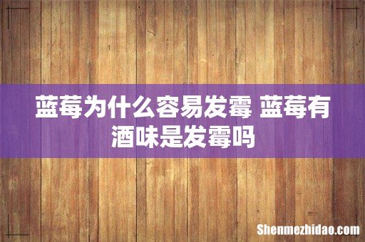 蓝莓为什么容易发霉 蓝莓有酒味是发霉吗