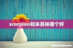 scorpion和米其林哪个好