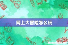 网上大冒险怎么玩
