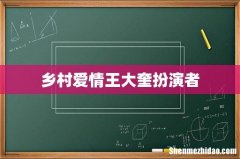 乡村爱情王大奎扮演者
