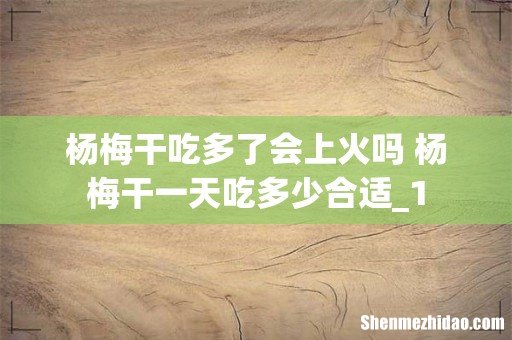 杨梅干吃多了会上火吗 杨梅干一天吃多少合适_1
