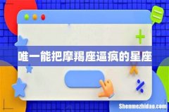 唯一能把摩羯座逼疯的星座
