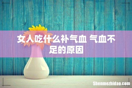 女人吃什么补气血 气血不足的原因