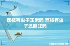 荔枝有虫子正常吗 荔枝有虫子还能吃吗