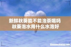 新鲜秋葵能不能泡茶喝吗 秋葵泡水用什么水泡好