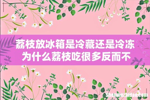 荔枝放冰箱是冷藏还是冷冻 为什么荔枝吃很多反而不会上火