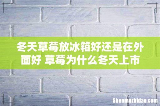 冬天草莓放冰箱好还是在外面好 草莓为什么冬天上市