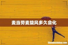 麦当劳麦旋风多久会化