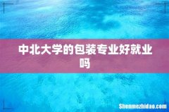 中北大学的包装专业好就业吗