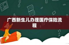 广西新生儿办理医疗保险流程