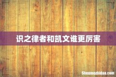 识之律者和凯文谁更厉害