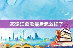 芯觉江念念最后怎么样了